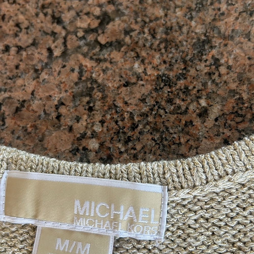 Michael Kors knitted golden top size M - Picture 4 of 4